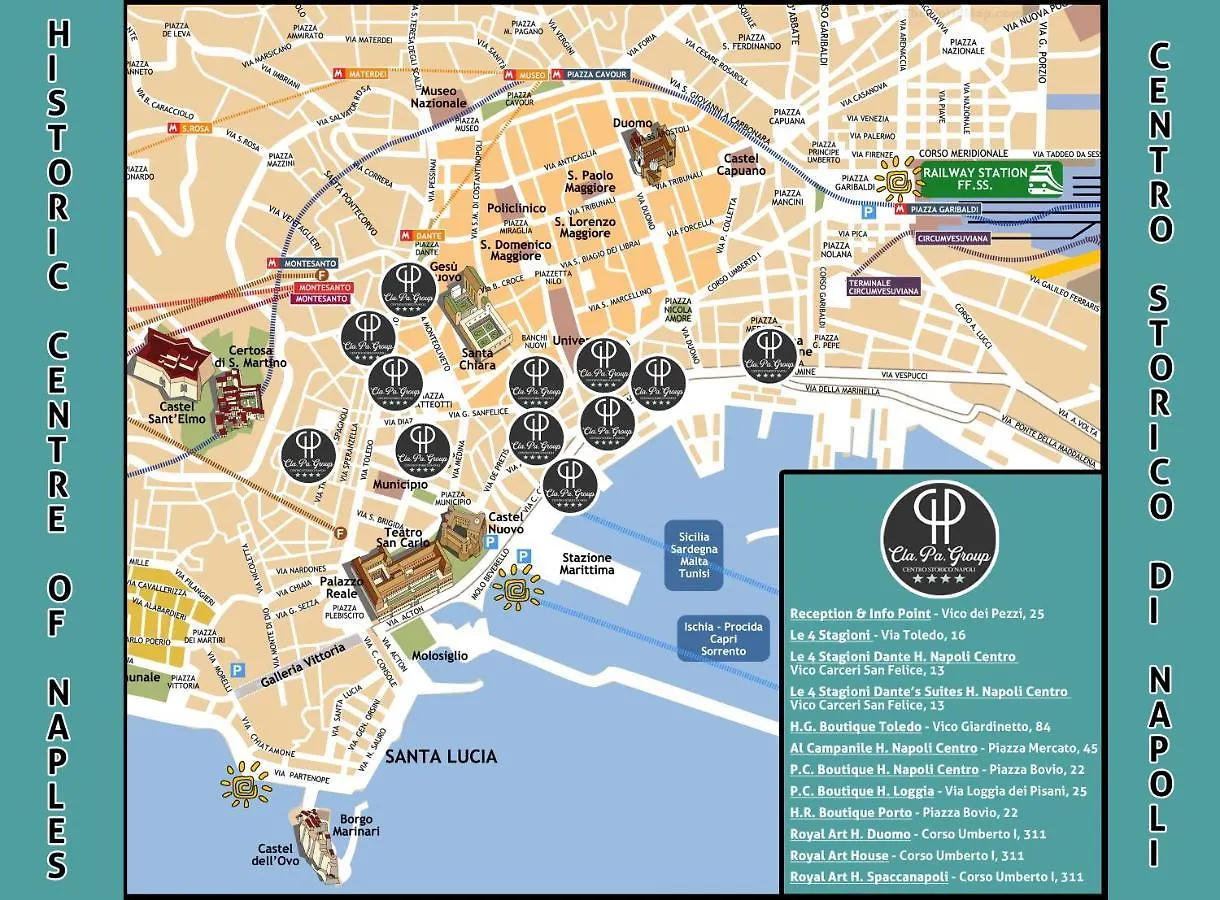 Le 4 Stagioni Dante H Napoli Centro, By Clapa Group Hotel 2*, Naples Italy